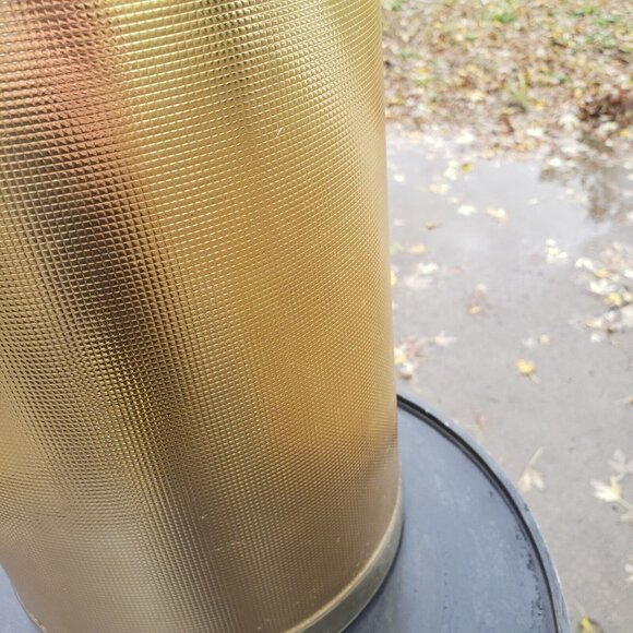 MCM Vintage George Briard Gold 11" Champagne Ice Bucket Metal Handle Lucite Lid - Picture 14 of 16